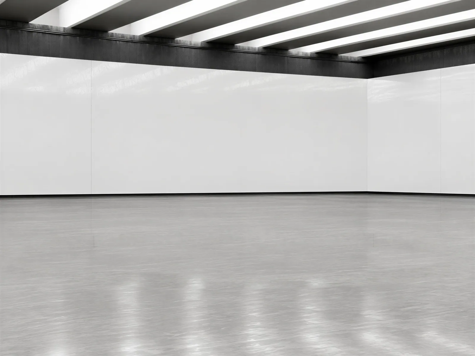The “Light-beam hall, pale floor” background on its own, with no vehicle.