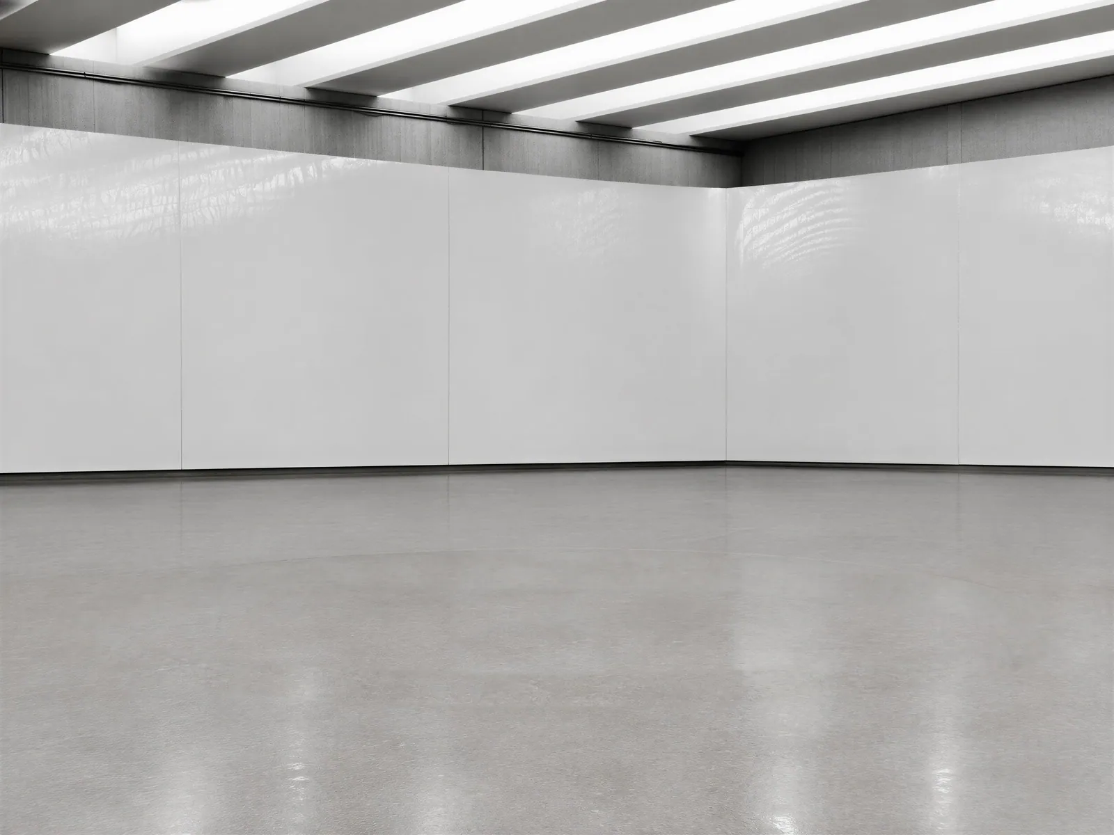 The “Light-beam hall, grey floor” background on its own, with no vehicle.