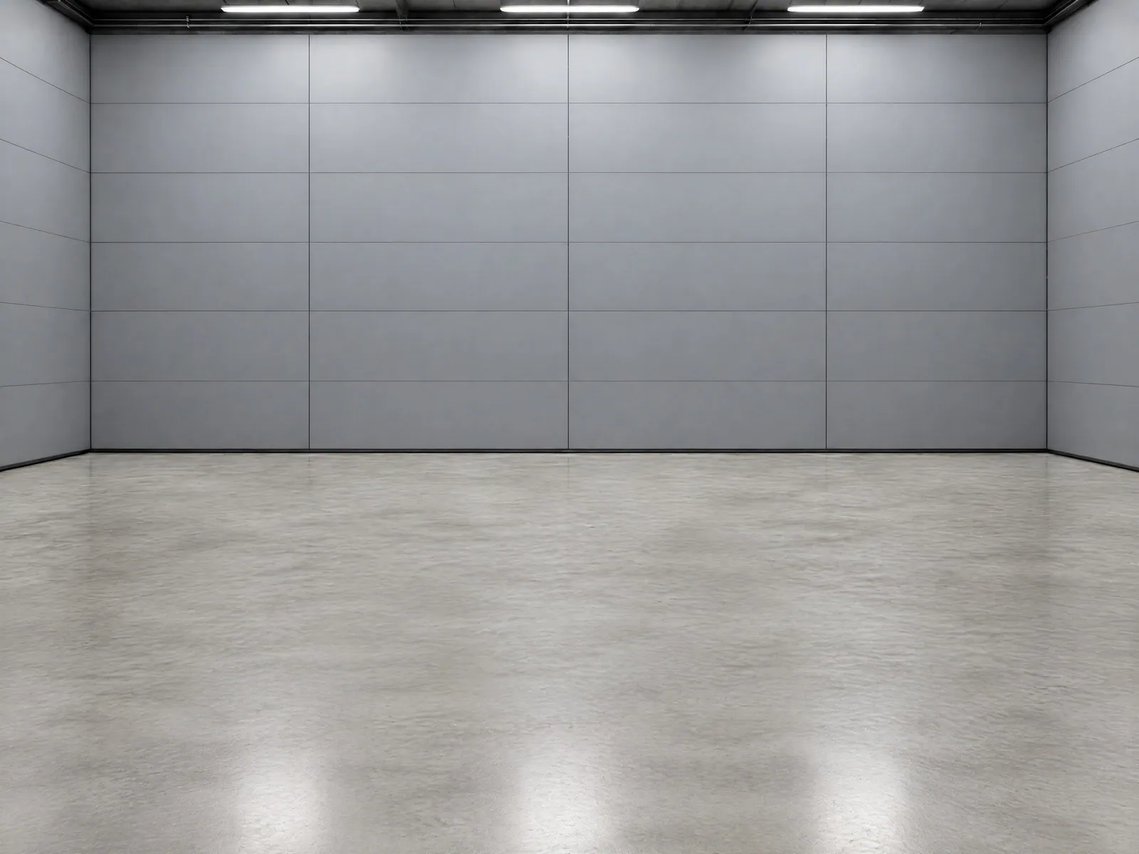 The “Grey panel hall” background on its own, with no vehicle.