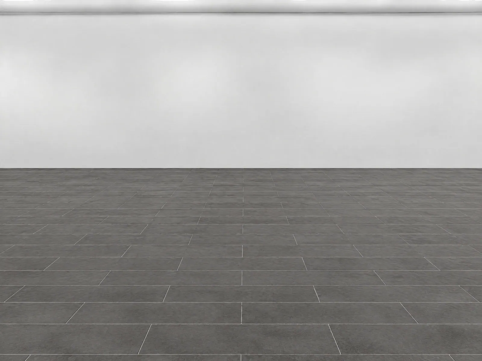 The “White wall, slate tile floor” background on its own, with no vehicle.