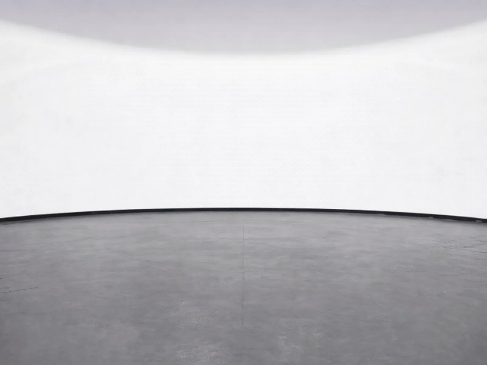 The “Curved white room” background on its own, with no vehicle.