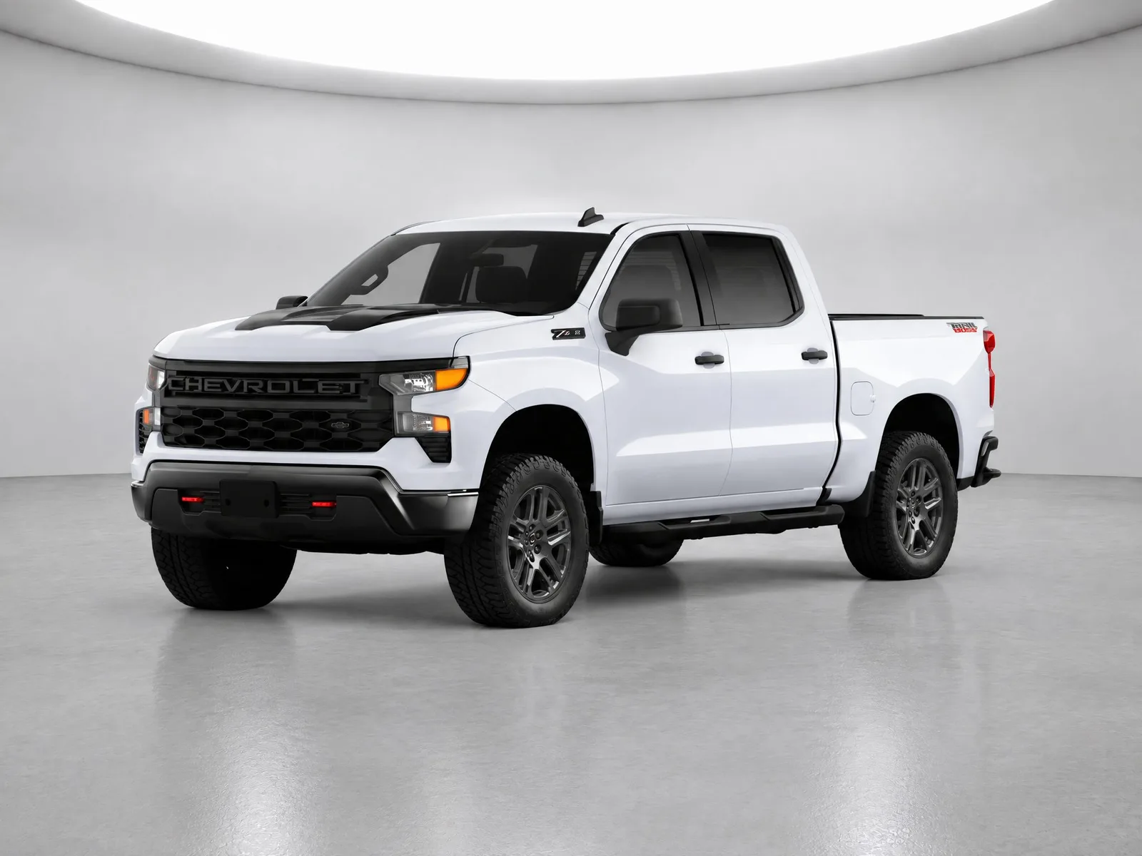 Pickup truck on the “White backdrop, cove light” background.